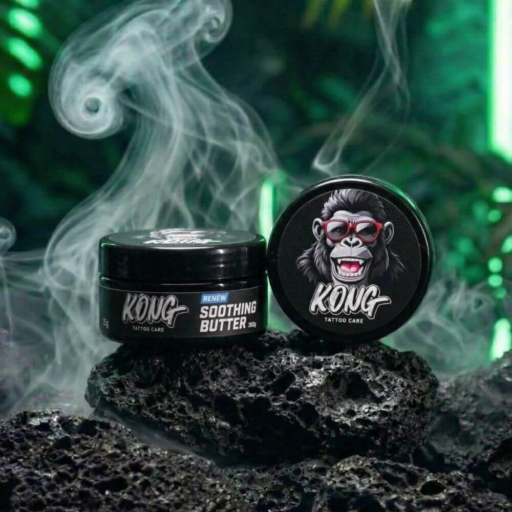 KONG Soothing Tattoo Butter aftercare balm for deep hydration smooth skin and vibrant long lasting tattoos