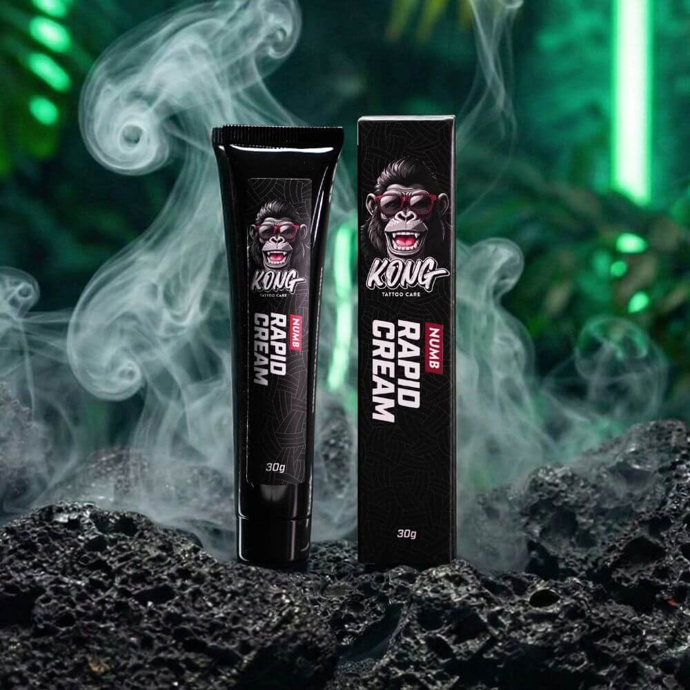 KONG Rapid Cream 30g tattoo numbing cream for pre tattoo comfort skin desensitising before session