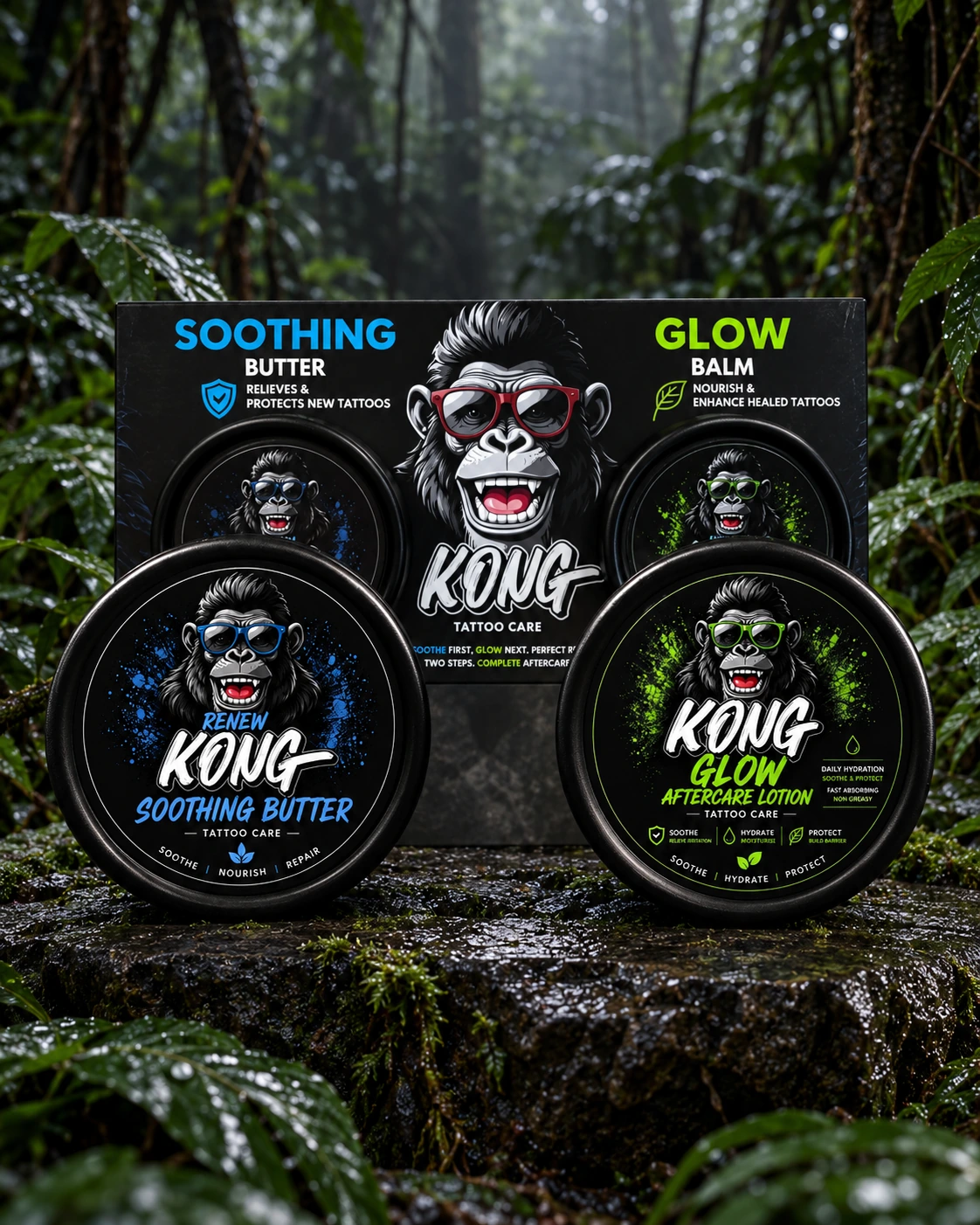 KONG Mini Kit KONG two step mini care kit with Soothing Butter and Glow Balm